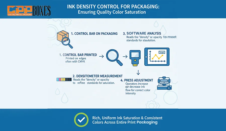 An infographic image showing ink density monitoring system