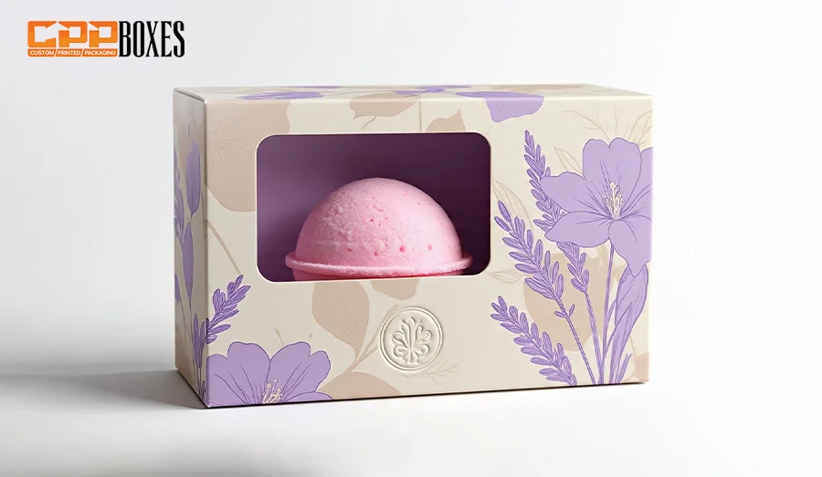 custom bath bomb packaging box