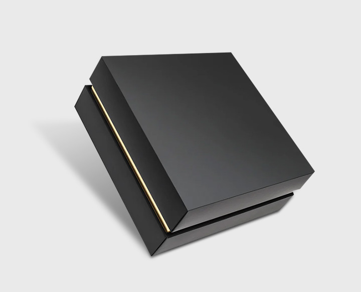 custom black shipping box