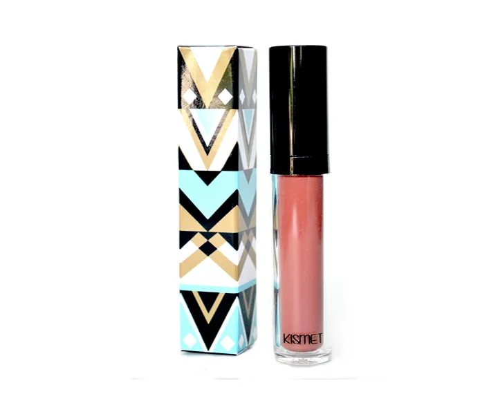 Geometric patterned custom lipstick packaging