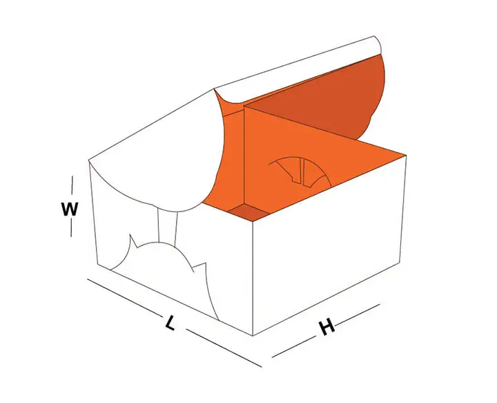 Self-Lock Cake Packaging Boxes